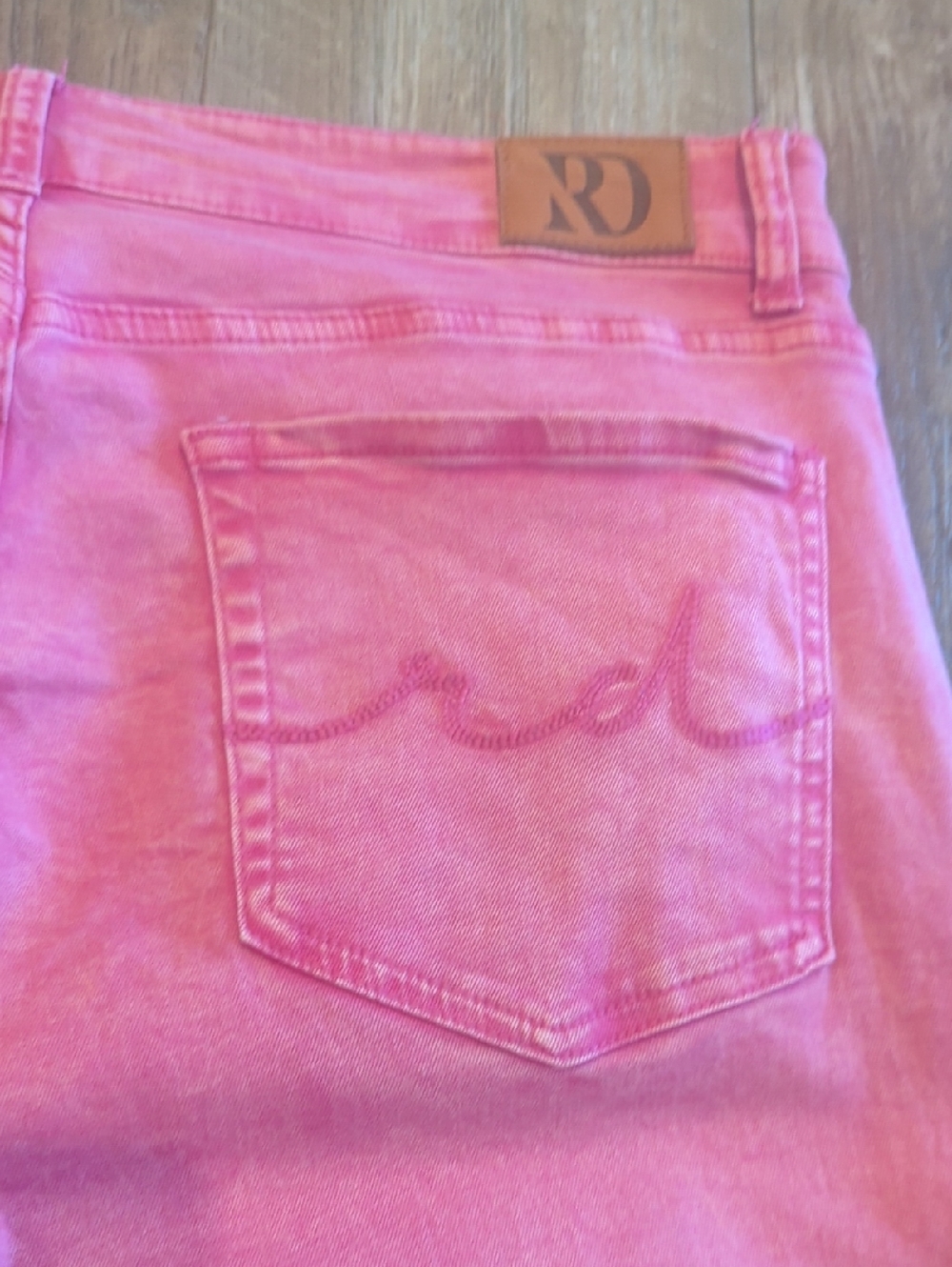 RANCH DRESS'N Fallon Taylor Signature "Retro Pink" washed trouser jeans XL Tall - Picture 12 of 14